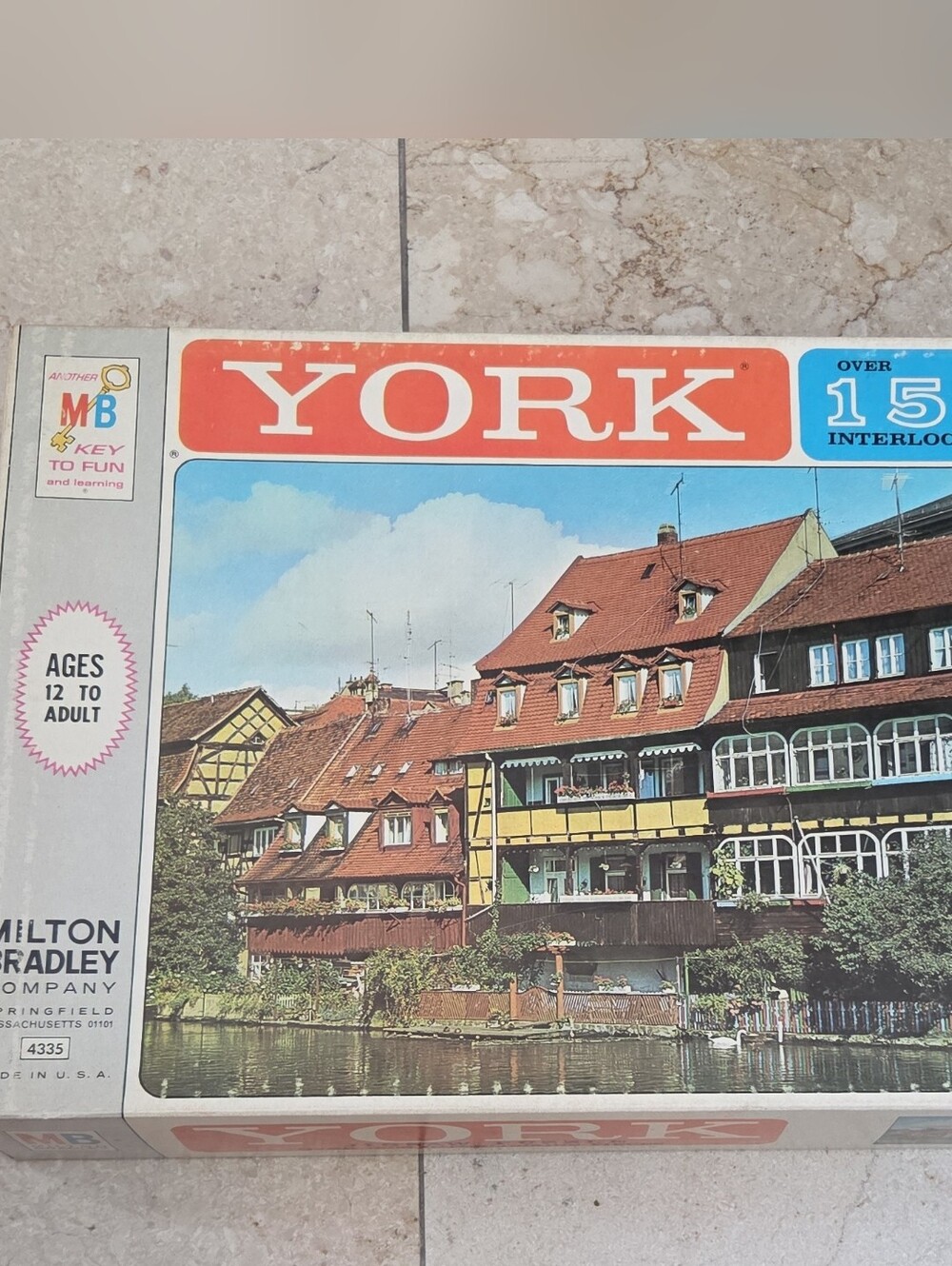 Vtg 60's Milton Bradley York King Size Jigsaw Puzzle Bamberg Germany Sealed Rare